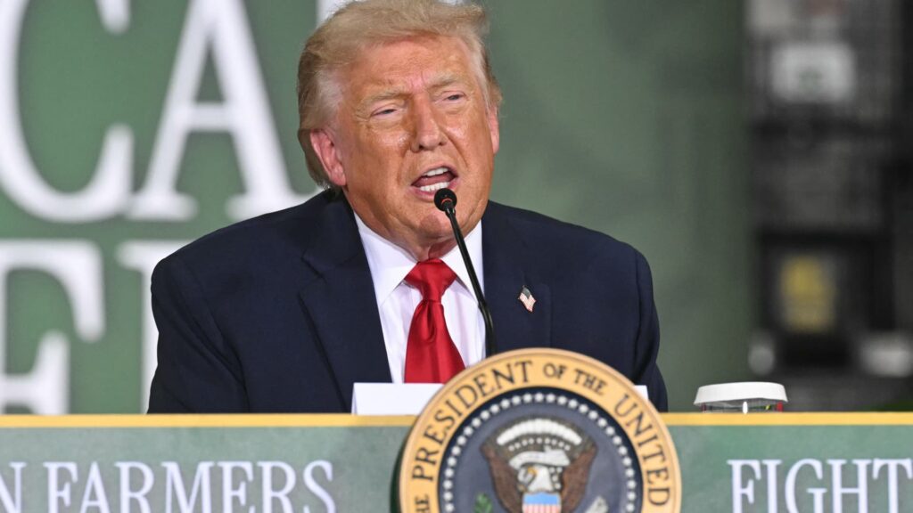 Trump storms out of interview after election fraud, DOJ fund questions