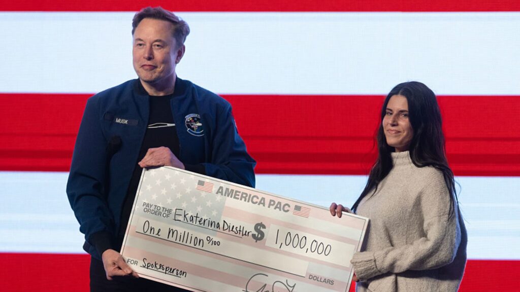 Elon Musk likely broke the law by giving voters $1 million, Wisconsin board says
