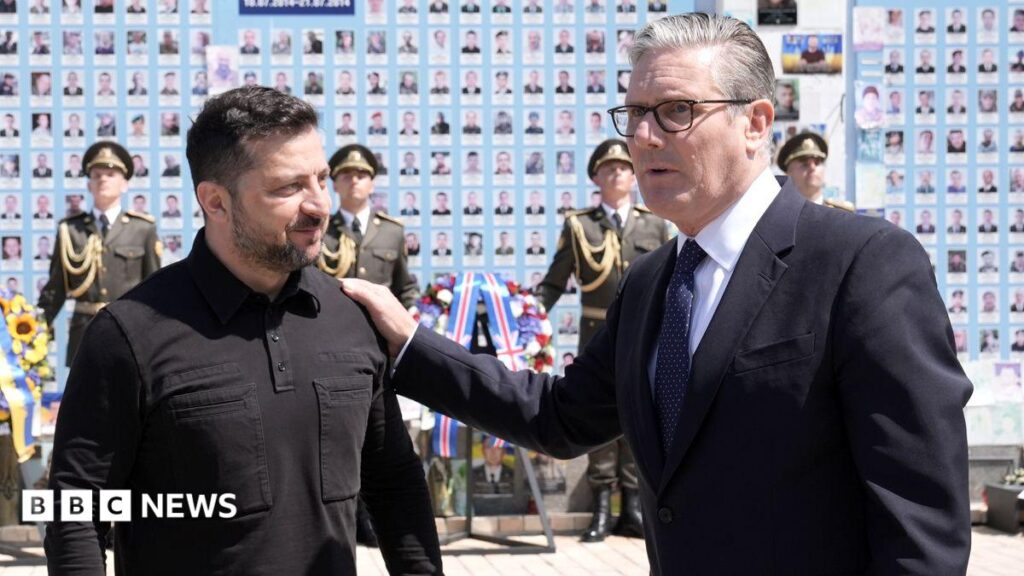 Starmer visits Ukraine on final trip as PM to show UK’s ‘cast-iron’ support
